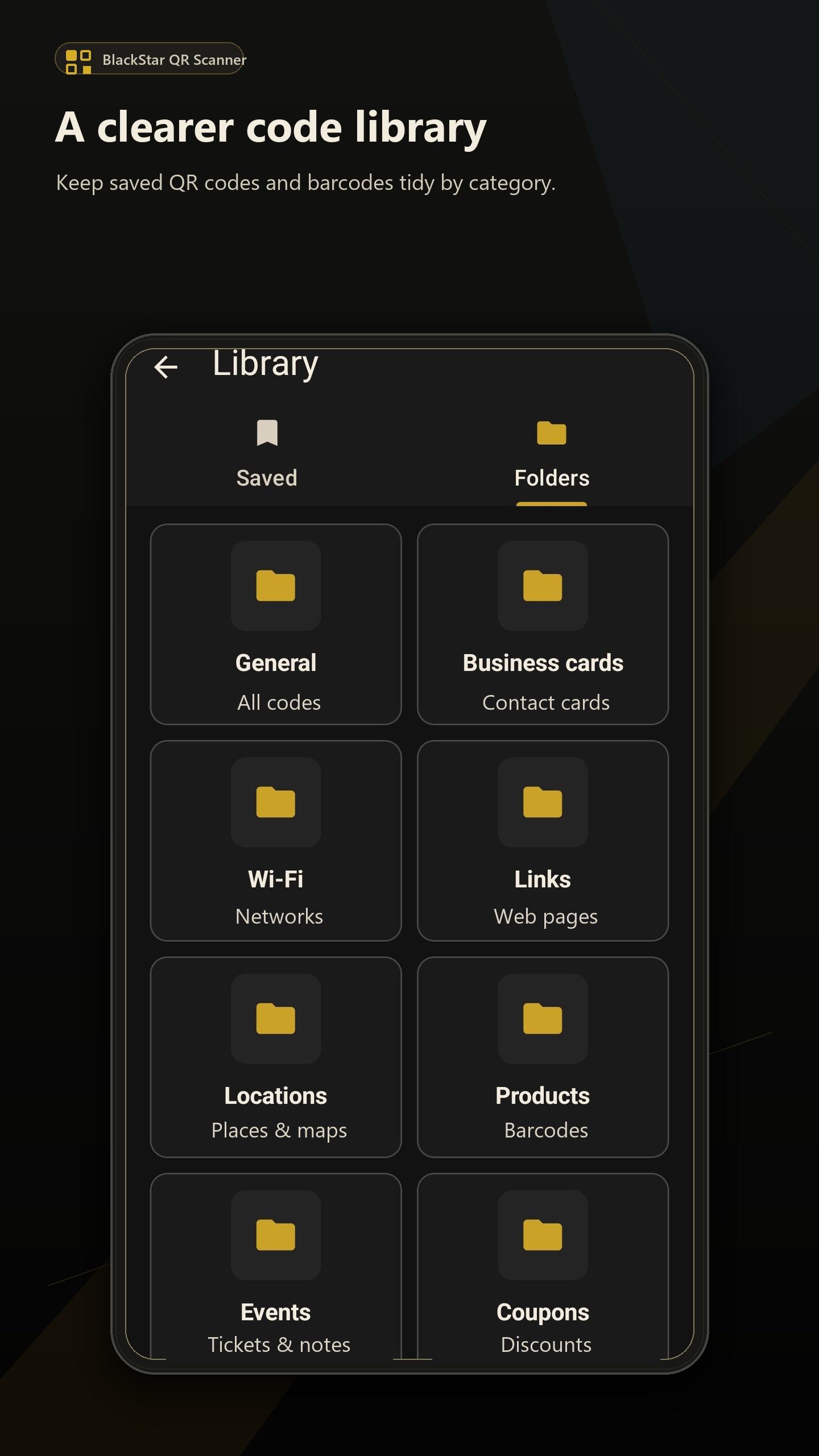 Library with folders
