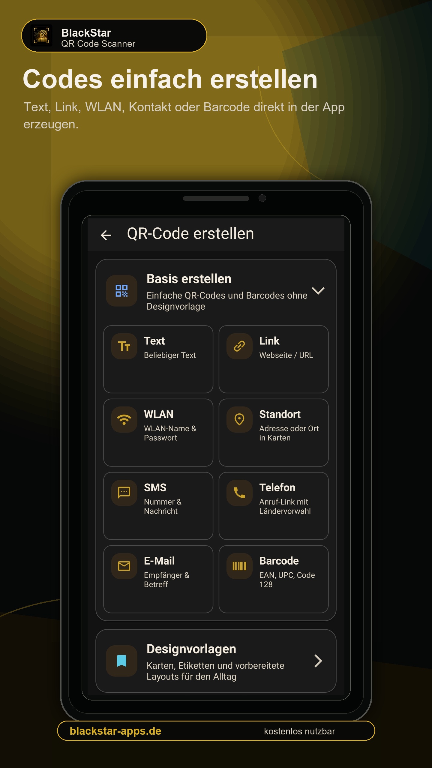 QR-Code-Generator mit mehreren Codearten