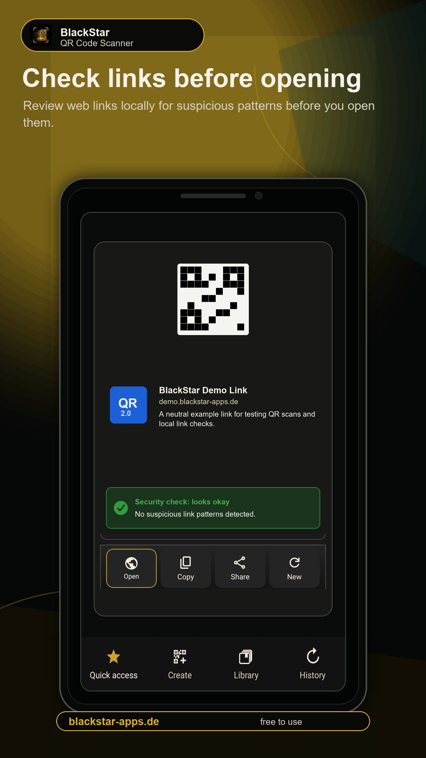 Link result with local safety check